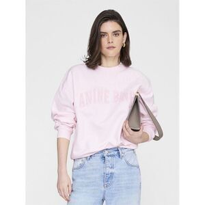 NWTs ANINE BING Spencer Sweatshirt blush pink crewneck